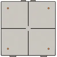 Züblin 157-52004 4 fach Taster mit LED für Niko Home Control champagne coated 15752004
