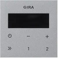 Gira 248026 Bedienaufsatz Unterputz-Radio RDS System 55 Farbe Alu