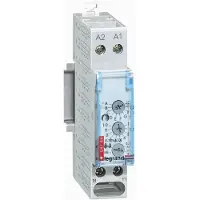 Legrand 004744 Zeitrelais, Multifunktionsrelais (analog), Anschlussspannung 12... 230 VAC/DC,1TE