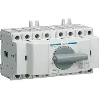 Hager HIM402 Lastumschalter 3P+N 20A für Hutschiene/Montageplatte
