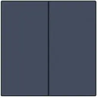 Niko 220-31004 Abdeckung für elektronischen Doppelschalter oder Taster, blue grey coa 22031004