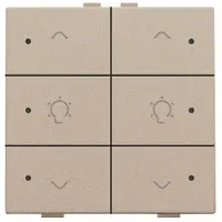 Züblin 157-52046 Doppel Dimmersteuerung mit LED für Niko Home Control, champagne coated 15752046
