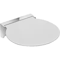 Hewi R380 Klappsitz 950.51.2259098 380 x 405 x 107 mm, Sitzfläche signalweiß, verchromt