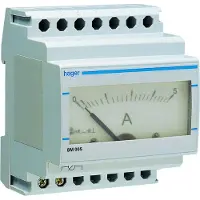 Hager HAG SM005 Amperemeter analog 0-5A AC Direktmessung 4PLE