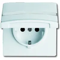 Busch Jaeger 2064-0-0301, CEE 7/3, 2P+E, Weiß, IP44, 250 V, 16 A