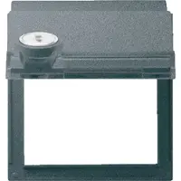 Gira TX 44 Adapterrahmen mit Schloss und Etikettenfeld Anthrazit - 069467