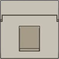 Niko 157-65100 Abdeckung für Datenanschluss 1 x RJ, champagne coated 15765100