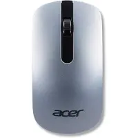 Acer Ultra-Slim Wireless Mouse, Beidhändig, Optisch, USB Typ-A, 1000 DPI, Silber