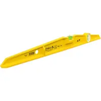 Stabila Wasserwaage Type 81 S, 80 cm, robustes Alu-Druckgussprofil, 1 Horizontal-Libelle, 1 Vertikal-Libelle, Germany, Gelb
