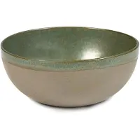 Serax Schüssel Surface Tableware By Sergio Herman Camo Green L 23,5 cm