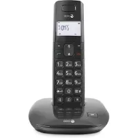 Doro Comfort 1010, DECT-Telefon, Kabelloses Mobilteil, Freisprecheinrichtung, 50 Eintragungen, Anrufer-Identifikation, Schwarz