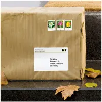 Herma Versandetiketten wetterfest A4 99,1x93,1 mm weiß stark haftend Folie matt 150 St., Weiß, Polyester, Laser, Matte, Dauerhaft, Abgerundetes Rechteck