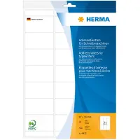 Herma Adressetiketten für Schreibmaschinen A4