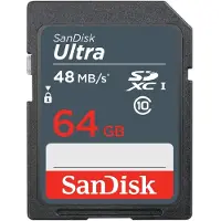 SanDisk SDSDUNB-064G SDXC Ultra Class 10 UHS-I SDXC Speicherkarte, 64 GB, Class 10
