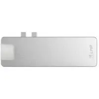 CROPMARK 17278, USB 3.2 Gen 1 (3.1 Gen 1) Type-C, HDMI, RJ-45, USB 3.2 Gen 1 (3.1 Gen 1) Type-A, mini DisplayPort, MicroSD (TransFlash), SD, 5000 Mbit/s, Silber, Aluminium