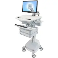 Ergotron Wagen für LCD-Display/Tastatur/Maus/CPU/Notebook/Barcodescanner (offene Architek