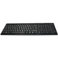 Logilink ID0104, Volle Größe (100%), Kabellos, RF Wireless, QWERTZ, Schwarz, Maus enthalten