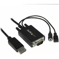 StarTech.com 2m DisplayPort auf VGA Adapterkabel mit Audio - DP zu VGA Konverter - 1920x1200