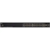 Cisco SG350X-24MP, Managed, L3, Gigabit Ethernet (10/100/1000), Power over Ethernet (PoE), Rack-Einbau, 1U