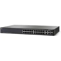 Cisco SG350-28P-K9, Managed, L2+/L3, Gigabit Ethernet (10/100/1000), Power over Ethernet (PoE), Rack-Einbau, 1U