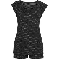 Vivance Shorty mehrfarbig Gr. 32/34 für Damen. Mit Rundhals. Basic Schmal. Nachhaltig.