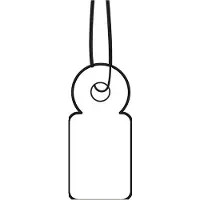 Herma Hängeetiketten 10x22 mm mit Faden weiß 1000 St.
