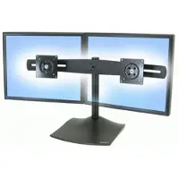 Ergotron DS100 - Aufstellung - horizontal - für 2 LCD-Displays - Aluminium, Stahl - Schwarz
