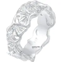 Elli Ring Bandring Ginkgo Blatt Tropic 925 Sterling Silber Elli Silber