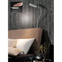 FISCHER&HONSEL GMBH Wandlampe Raik, dimmbar, alu / grau / zink, für Schlafzimmer, Metall, Modern, LED Wandleuchte, Wandlampe Innen