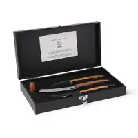 Laguiole Käsemesser Luxury Line Olivenholz (3-teilig)