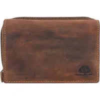 Green Burry Greenburry Geldbörse Damen Leder RFID braun Portemonnaie Geldbeutel Vintage 1607-25