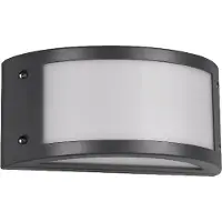 TRIO LED Außenwandleuchte halbrund Anthrazit Carportbeleuchtung Gartenlampe mit Strom