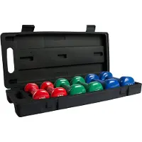 VirtuFit Vinyl Hantelset mit Koffer und Halter, 6 Hanteln 0,5-1,5 kg