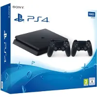 Sony Playstation 4 Slim 500GB, schwarz, inkl. 2 Controller