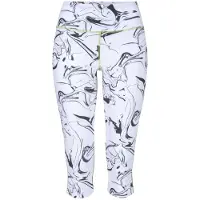 LASCANA Caprileggings "White Marble" Sporthose mit Mesheinsätzen