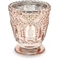 Party Deco Candle holder, rose gold, 8cm (1 pkt / 4 pc.)