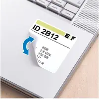 Herma Etiketten Nr. 10107, 25,4 x 25,4 mm, quadratisch, ablösbar, selbstklebend, sichere Haftung, Papier, weiß, 1650 Stück