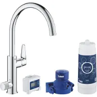 GROHE Blue Pure BauCurve, Standard, Chrom, Hebelgriffe, Einzelbild, 1/2", Typ C
