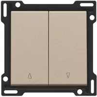 Niko 157-65914 Abdeckung für Doppel Rollladentaster, champagne coated 15765914