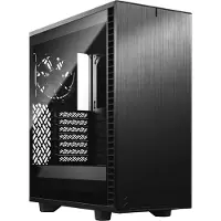 Fractal Design Define 7 Compact, Midi Tower, PC, Schwarz, ATX, micro ATX, Micro-ITX, Aluminium, Stahl, Gehärtetes Glas, Heimbüro