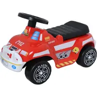 Plasto Rutschauto Feuerwehr Mit Flüsterrädern