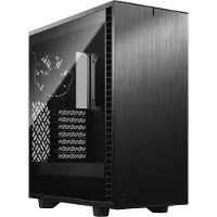 Fractal Design Define 7 Compact, Midi Tower, PC, Schwarz, ATX, micro ATX, Micro-ITX, Aluminium, Stahl, Gehärtetes Glas, Heimbüro
