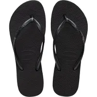 Havaianas Damen Pantoletten Slim Flatform - Zwart - Größe 39/40