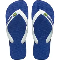 Havaianas Kinder Flip Flops Brasil Logo Blau-Schuhgröße 27 - 28