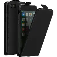 Accezz Apple iPhone SE (2022 / 2020) / 8 / 7 Hülle - Kunstleder - - Flip Case - Schwarz