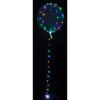 Amscan Anagram LED-Lichterkette Ballon farbig - 45 cm