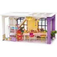 LatestBuy Toy Box DIY Party-Puppenhaus-Bausatz 23 cm Holz/Textil 3-teilig