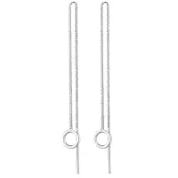 Elli Ohrringe Basic Durchzieher Kreis Rund Minimal 925 Silber Elli Silber