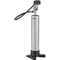 Crankbrothers Klic Tubeless Tank Stand-Luftpumpe mit Manometer & Schlauchkit silber 2022 Tubeless Pumpen