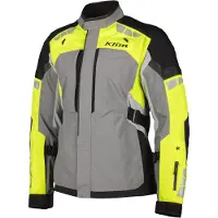 KLIM Latitude Motorrad Textiljacke (Grey/Yellow,56)